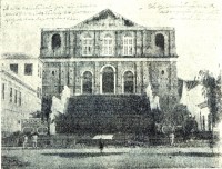 Porto Alegre Igreja das Dores Pelourinho em frente 1832