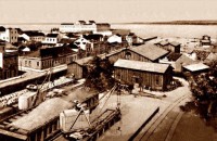 Porto Alegre Obras do Cais nos Terrenos da Praça da Harmonia 1924(acervo Ronaldo Fotografia)