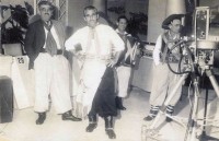 Porto Alegre Paulo Costa com cantor e trovador Inácio Cardoso TV Gaúcha 1962 1