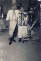 Porto Alegre Paulo Costa com cantor e trovador Inácio Cardoso TV Gaúcha 1962 2