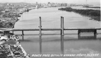 Porto Alegre Ponte Presidente Getúlio Vargas em construção(Canazaro) déc1950 