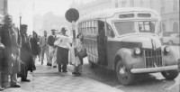 Porto Alegre Ponto de ônibus déc 1950 