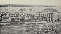 Porto Alegre Praça Marechal Deodoro(Matriz) Teatro São Pedro sécXIX