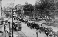 Porto Alegre Praça XV de Novembro Ponto de tílburis(táxis) Rua Marechal Floriano déc1920