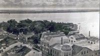 Porto Alegre Praça da Harmonia vista do alto da Igreja das Dores
