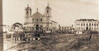 Porto Alegre Praça da Matriz antes da Capela do Divino Espírito Santo sécXIX