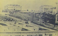 Porto Alegre Praça da Matriz em dia festivo 1864