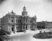 Porto Alegre Prefeitura Praça Montevidéo sem fonte Talavera déc1930