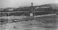 Porto Alegre Primeiras obras da nova sede da Carris na Av Albion início déc1970  