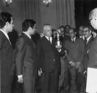 Porto Alegre Taça Julies Rimet Palácio Piratini(Acervo Museu da Comunicação RS) 01-10-1970