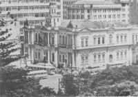 Porto Alegre Terminais de ônibus em frente à Prefeitura déc1960