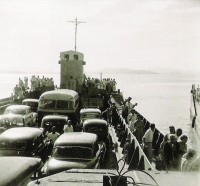 Porto Alegre Travessia de balsa Guaíba Porto Alegre déc1950