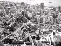 Porto Alegre Vista aérea do Centro Praça Argentina e Conde de Porto Alegre 1960