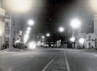 Porto Alegre Vista noturna da Av Julio de Castilhos déc1970