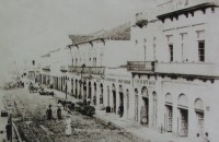Porto Alegre Voluntários da Pátria quiosque da Doca da Frutas ao fundo 1892   