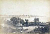 Porto Alegre vista das ilhas 1865