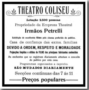 Propaganda Anúncio do Coliseu 1913(acervo Ronaldo Fotografia)