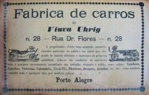 Propaganda Porto Alegre Fábrica de Carros