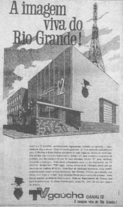 Propaganda TV Gaúcha anúncio 1962    