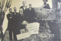 Transporte dos restos mortais de Bento Gonçalves para Rio Grande filho Joaquim Gonçalves  da Silva 1900   