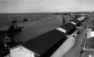 Rio Grande porto velho e armazéns déc1920