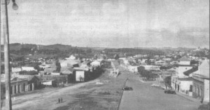 Livramento e Rivera rua que divide 1950