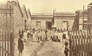 Uruguaiana Saída da fábrica Cia de fiação e tecidos progresso da fronteira(acervo UFRGS) 1916 