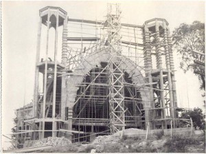 Caxias do Sul Construção da Igreja dos Capuchinhos(acervo Luiz Henrique da Rocha) 1960 05