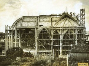 Caxias do Sul Construção da Igreja dos Capuchinhos(acervo Luiz Henrique da Rocha) 1960 06