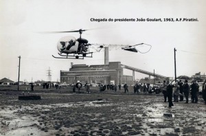 Charqueadas Visita Presidente João Goulart Aços Finos Piratini (hoje Gerdau) 1963