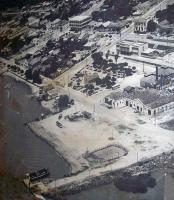 Guaíba Centro(Vista aérea de onde hoje fica o terminal do Catamarã)(acervo Grupo ‎História de Guaíba) 1940