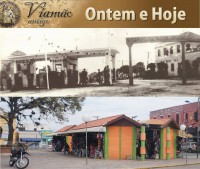Viamão Antigo Largo Adonis dos Santos déc1940 Atual(foto Paulo Lilja)  