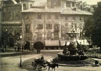 Trento Piazza Duomo La prima piazza europea dotata di illuminazione elettrica, era ancora Impero austroungarico 26 giugno 1890