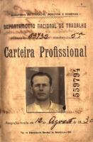 Carteira Profissional Anacleto 1930