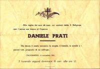 Convite Enterro Daniele Frente 1952