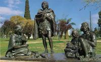 Edmondo Prati Monumento Gli ultimi Charruas Bronzo Montevideo Uruguay 1938