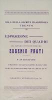 Eugenio Prati Locandina Invito all'esposizione mostra Eugenio Prati Trento 1907