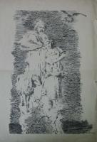 Eugenio Prati Pastori in onore della morte di G. Segantini Litografia stampata su Strenna dell'Alto-Adige 1900